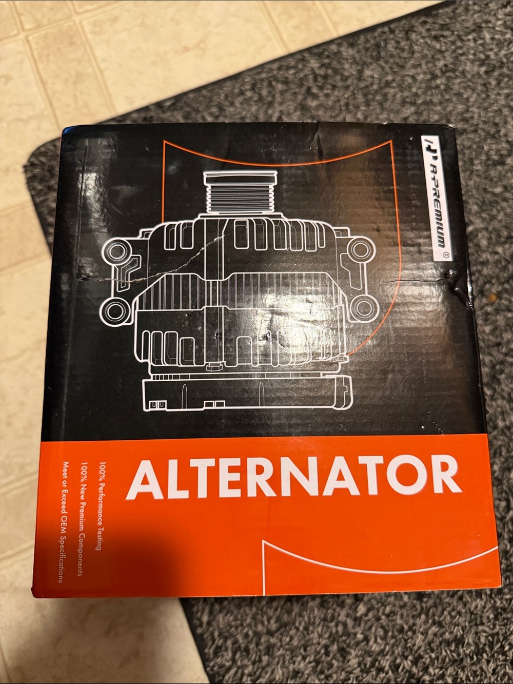 Alternator 70 Amap Box with Bold Orange and Black Packaging
